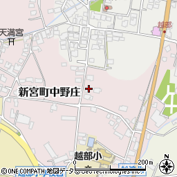 兵庫県たつの市新宮町中野庄周辺の地図