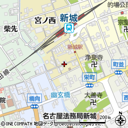 愛知県新城市宮ノ西周辺の地図