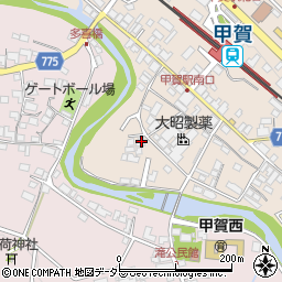 滋賀県甲賀市甲賀町大原市場114周辺の地図