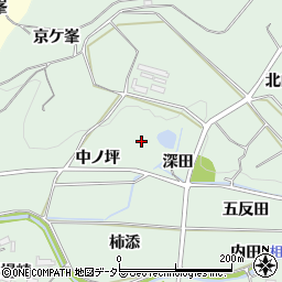 愛知県額田郡幸田町長嶺赤井坂周辺の地図