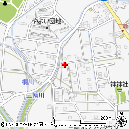 静岡県藤枝市岡部町三輪1502-1周辺の地図