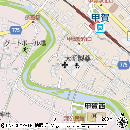 滋賀県甲賀市甲賀町大原市場91周辺の地図