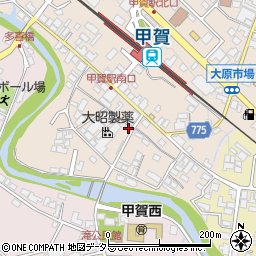 滋賀県甲賀市甲賀町大原市場67周辺の地図