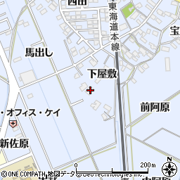 愛知県岡崎市上地町下屋敷55周辺の地図