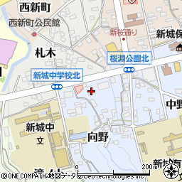 愛知県新城市向野29周辺の地図