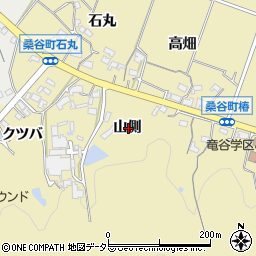 愛知県岡崎市桑谷町山側周辺の地図