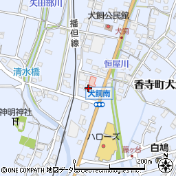 兵庫県姫路市香寺町犬飼505周辺の地図