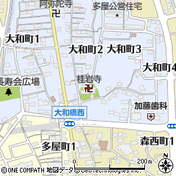 桂岩寺周辺の地図