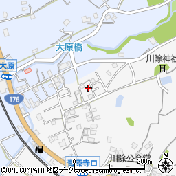 兵庫県三田市川除394周辺の地図