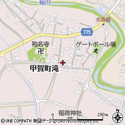 滋賀県甲賀市甲賀町滝1052周辺の地図