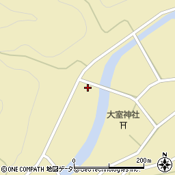 愛知県新城市上吉田川上周辺の地図