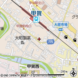 滋賀県甲賀市甲賀町大原市場170-1周辺の地図