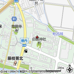 静岡県藤枝市横内2182周辺の地図