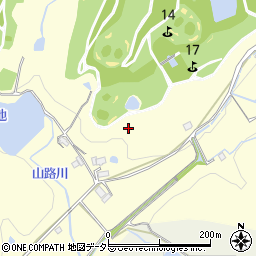 兵庫県加東市栄枝周辺の地図