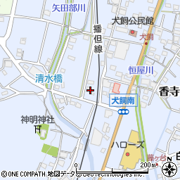 兵庫県姫路市香寺町犬飼495周辺の地図