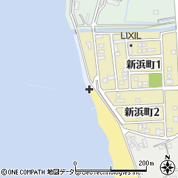 愛知県常滑市榎戸浜新田周辺の地図