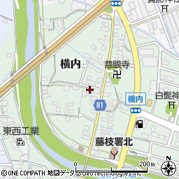 静岡県藤枝市横内27周辺の地図