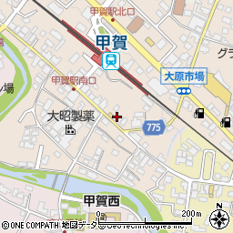 滋賀県甲賀市甲賀町大原市場170周辺の地図