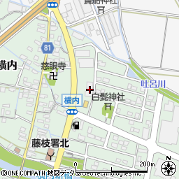 静岡県藤枝市横内2138周辺の地図