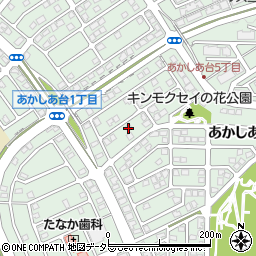 兵庫県三田市あかしあ台周辺の地図