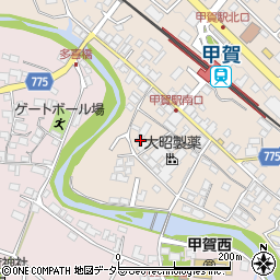 滋賀県甲賀市甲賀町大原市場135周辺の地図