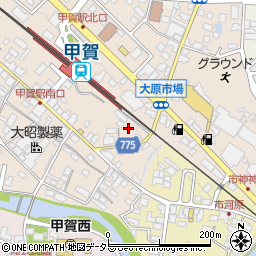 滋賀県甲賀市甲賀町大原市場48-8周辺の地図
