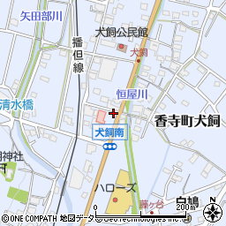 兵庫県姫路市香寺町犬飼502-5周辺の地図