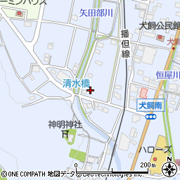 兵庫県姫路市香寺町犬飼614-5周辺の地図