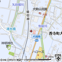 兵庫県姫路市香寺町犬飼500周辺の地図