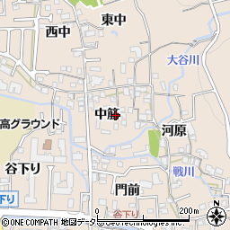 京都府宇治市莵道中筋周辺の地図