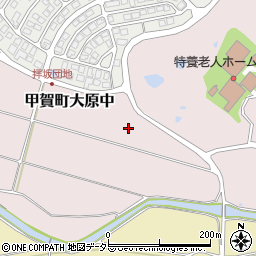 滋賀県甲賀市甲賀町大原中周辺の地図