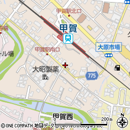 滋賀県甲賀市甲賀町大原市場173周辺の地図
