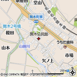 舞木公民館周辺の地図