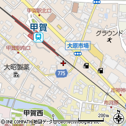 滋賀県甲賀市甲賀町大原市場48周辺の地図