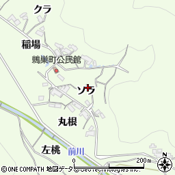 愛知県岡崎市鶇巣町ソラ周辺の地図