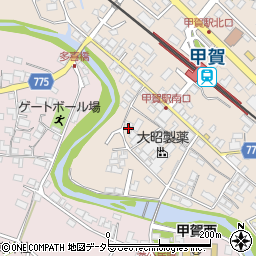 滋賀県甲賀市甲賀町大原市場134周辺の地図