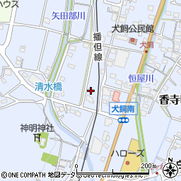 兵庫県姫路市香寺町犬飼1117-2周辺の地図