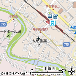滋賀県甲賀市甲賀町大原市場137周辺の地図