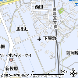 愛知県岡崎市上地町下屋敷59周辺の地図