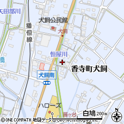 兵庫県姫路市香寺町犬飼54周辺の地図
