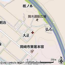愛知県岡崎市舞木町（片山）周辺の地図
