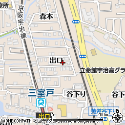 京都府宇治市莵道出口周辺の地図