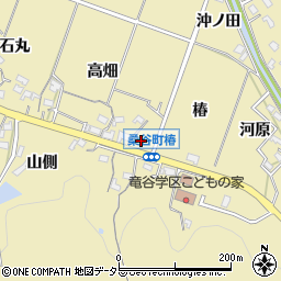 愛知県岡崎市桑谷町椿59周辺の地図