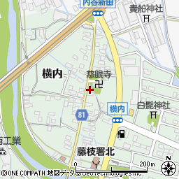 静岡県藤枝市横内526周辺の地図