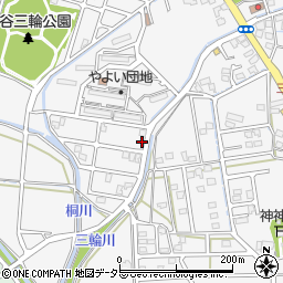 静岡県藤枝市岡部町三輪696-17周辺の地図