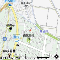 静岡県藤枝市横内2175周辺の地図