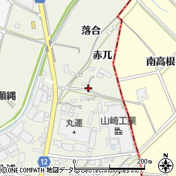 愛知県西尾市米津町赤兀16周辺の地図