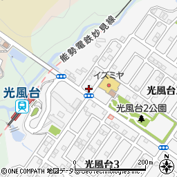 池田泉州銀行光風台 ＡＴＭ周辺の地図