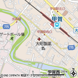 滋賀県甲賀市甲賀町大原市場138周辺の地図
