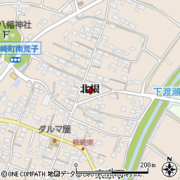 愛知県安城市根崎町北根周辺の地図
